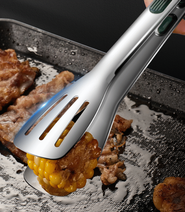 304 Stainless Steel Kitchen Silicone Anti-skid Barbecue Food Clip - Image 4