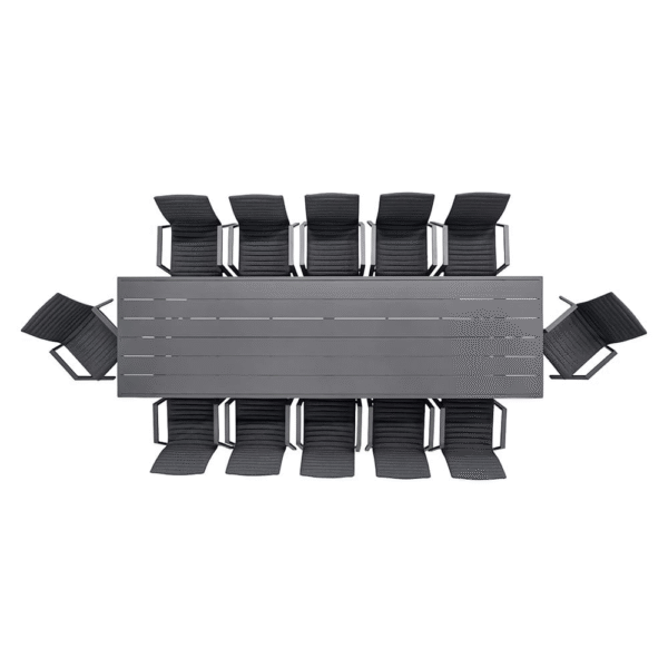 Auburn 12-Seater Dining Set Grey