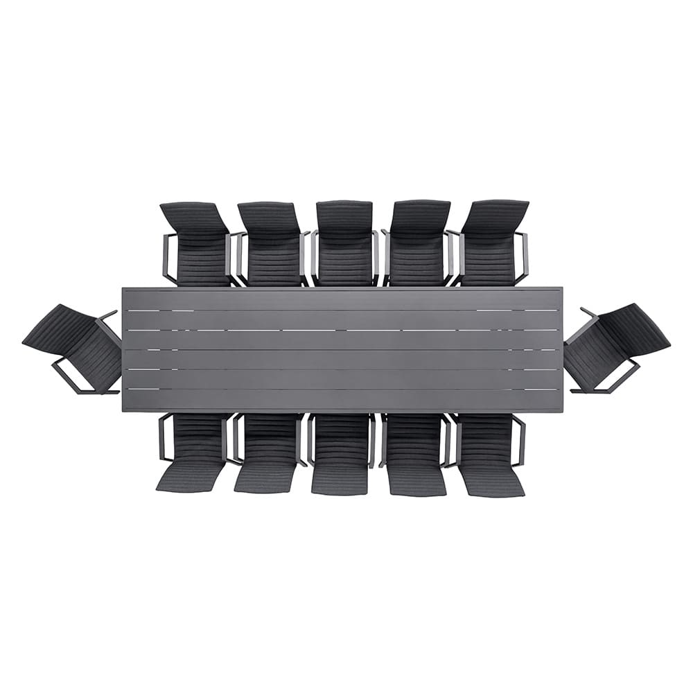 Auburn 12-Seater Dining Set Grey