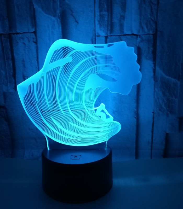 Touch remote control 3D night light