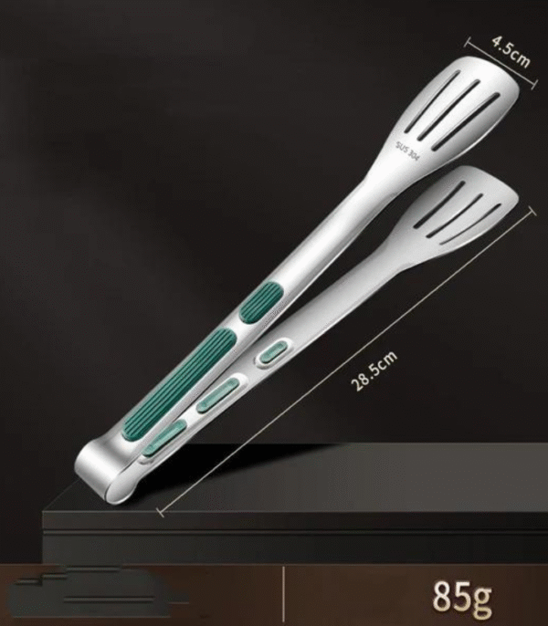 304 Stainless Steel Kitchen Silicone Anti-skid Barbecue Food Clip