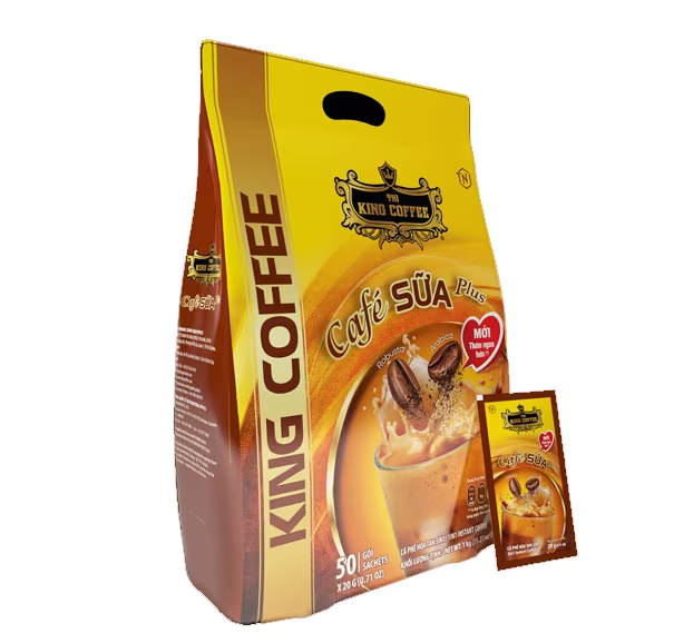 KING COFFEE Cafe SUA Plus – Bag 1kg (50 sachets x 20g)_VE