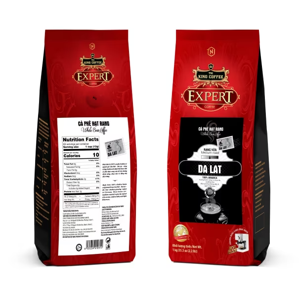 King Coffee Da Lat Whole Bean Coffee – 1KG (E/V)