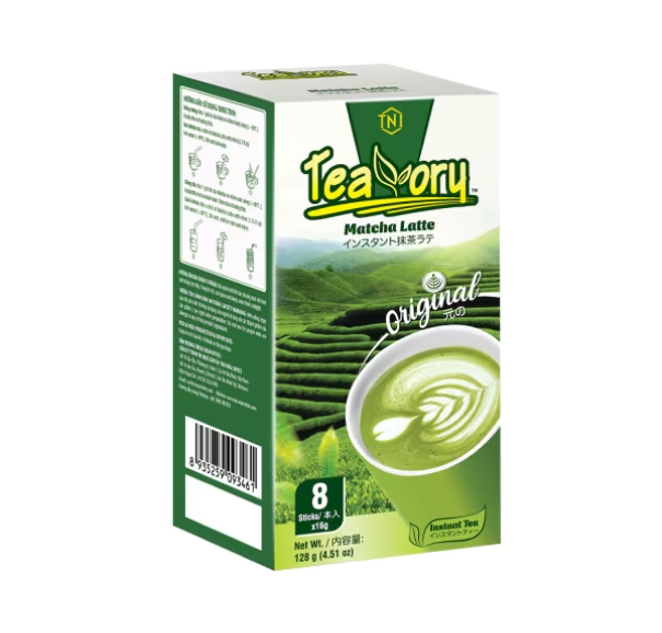 Teavory Matcha latte instant tea – Box 8 sticks 16gr (E/V)